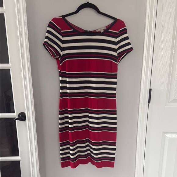 Banana Republic Red and Black Dress - Picture 1 of 8